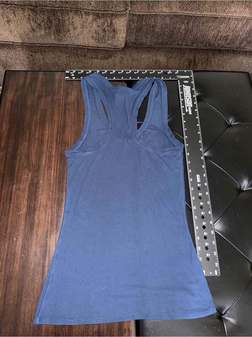 BCBGMaxAzria Blue Racerback Tank Top - Picture 3 of 4